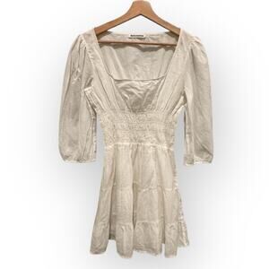 Reformation Verona Shirred Tiered Minidress Size 6